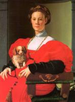 Bronzino, Agnolo - A Lady with a Puppy
